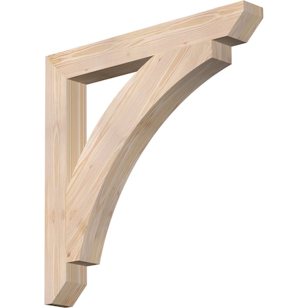 Ekena Millwork Thorton Slat Smooth Bracket, Douglas Fir, 3 1/2"W x 30"D x 30"H BKT04X30X30THR06SDF